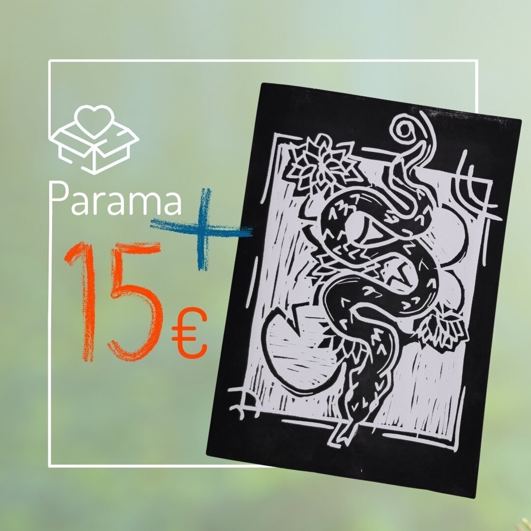 Parama Vaikų linijai + lino raižinys
