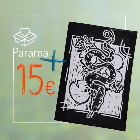 Parama Vaikų linijai + lino raižinys