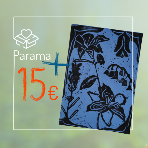 Parama Vaikų linijai + lino raižinys Parama Vaikų linijai + lino raižinys