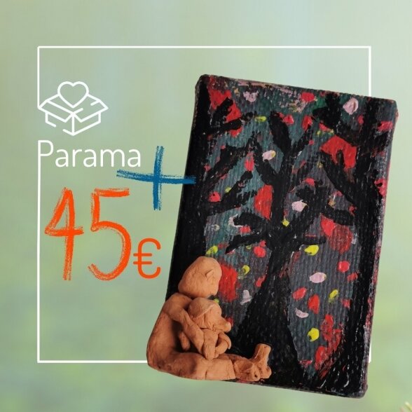 Parama Vaikų linijai + paveikslas „Miške“ Parama Vaikų linijai + paveikslas „Miške“